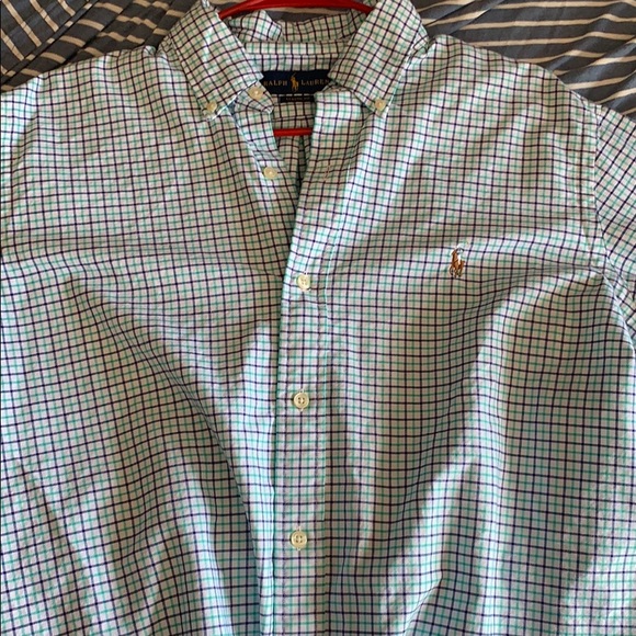 Polo plad  dress shirt - Picture 1 of 3